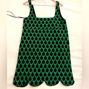 Zara green and black dress - never been worn, no tags. Sz S